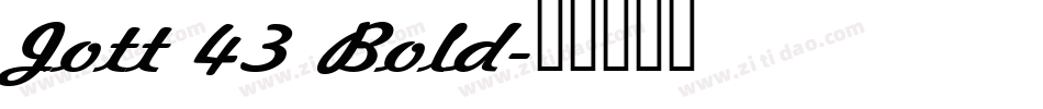 Jott 43 Bold字体转换